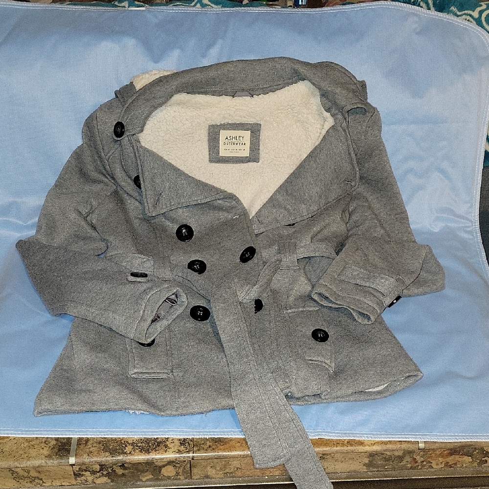 Ashley By 26 International Women's  Gray Peacoat